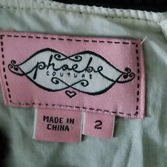 Phoebe Couture Sz 2 black illusion lace dress - Picture 3 of 3